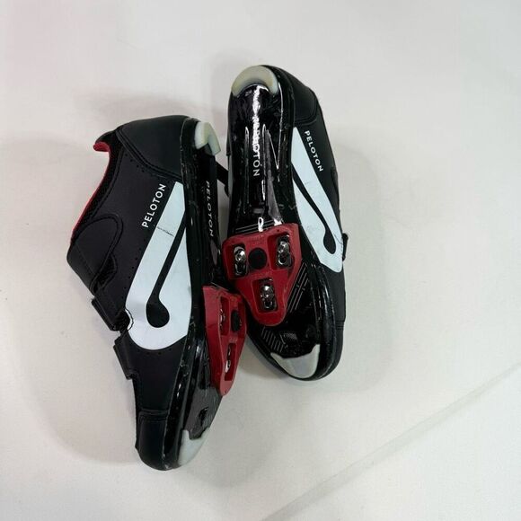 Peloton Shoes women’s Size 9 Black & Red Bike Cycling Cleats Athletic - Picture 6 of 9